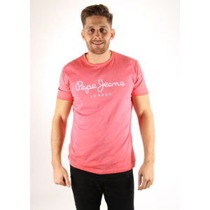 Pepe Jeans pánské růžové tričko West - XXL (21000)